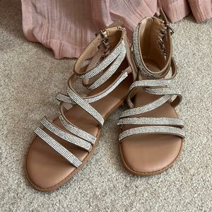 Torrid NWOT Embellished Strappy Sandals 9.5WW